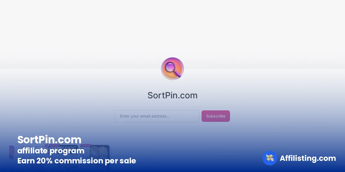SortPin.com affiliate program