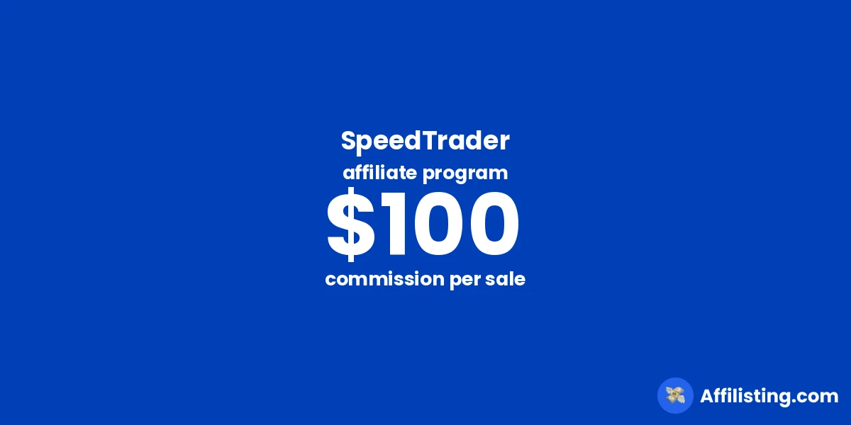 SpeedTrader affiliate program