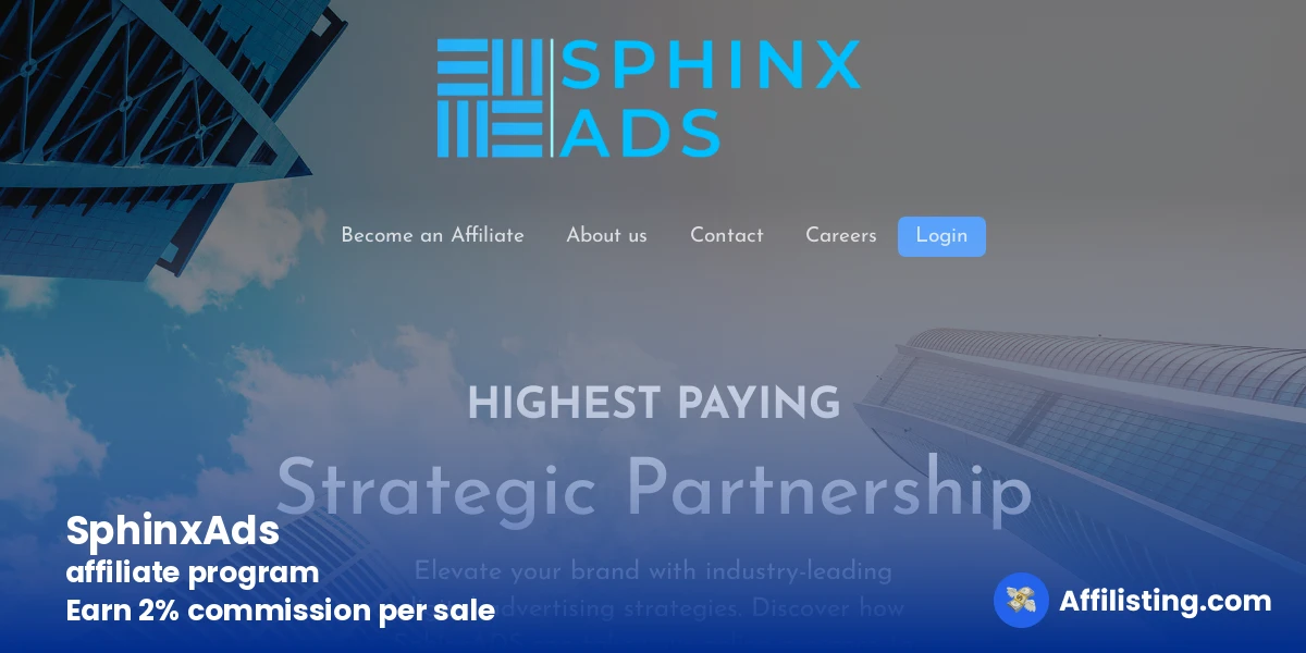 SphinxAds affiliate program