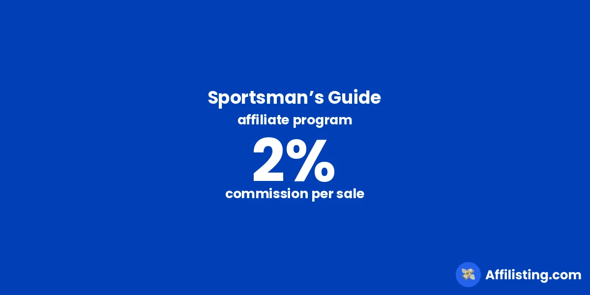 Sportsman’s Guide affiliate program