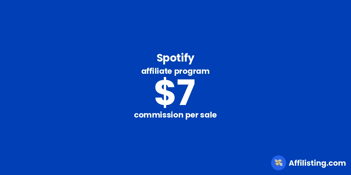 Spotify affiliate program