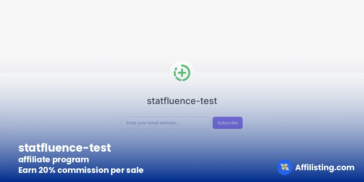 statfluence-test affiliate program