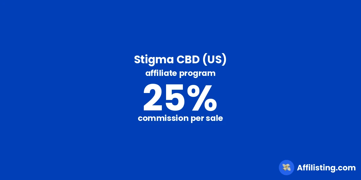 Stigma CBD (US) affiliate program