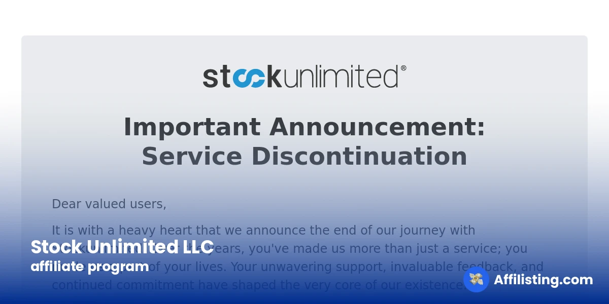 Stock Unlimited LLC affiliate program