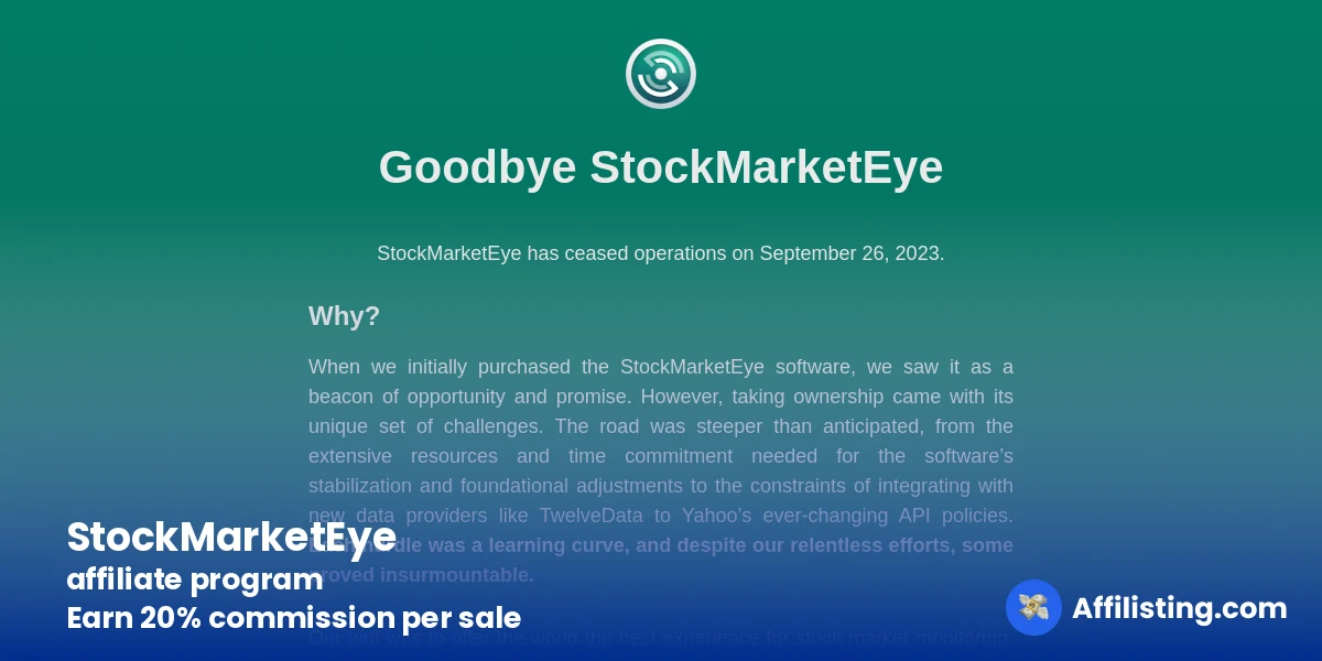StockMarketEye affiliate program