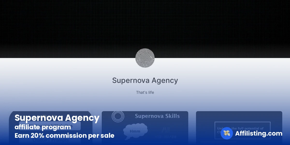 Supernova Agency affiliate program