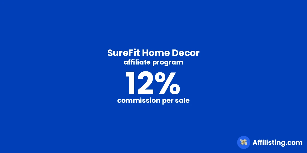 SureFit Home Decor affiliate program