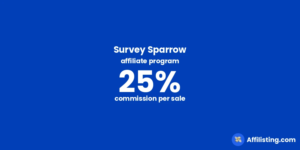 Survey Sparrow affiliate program