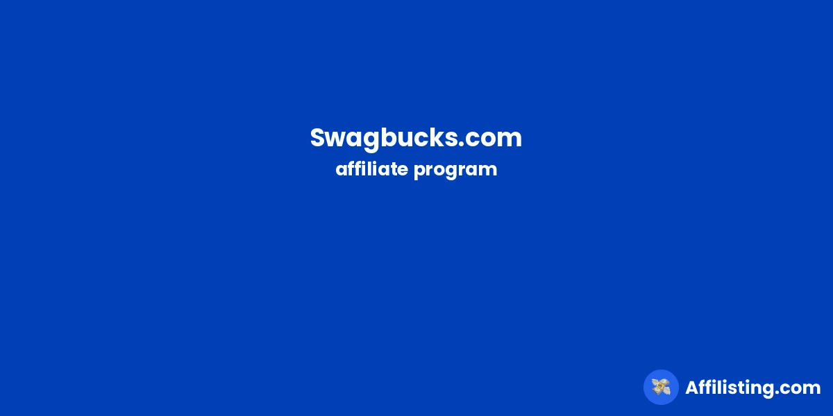 Swagbucks.com affiliate program