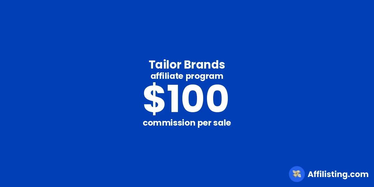 Tailor Brands affiliate program