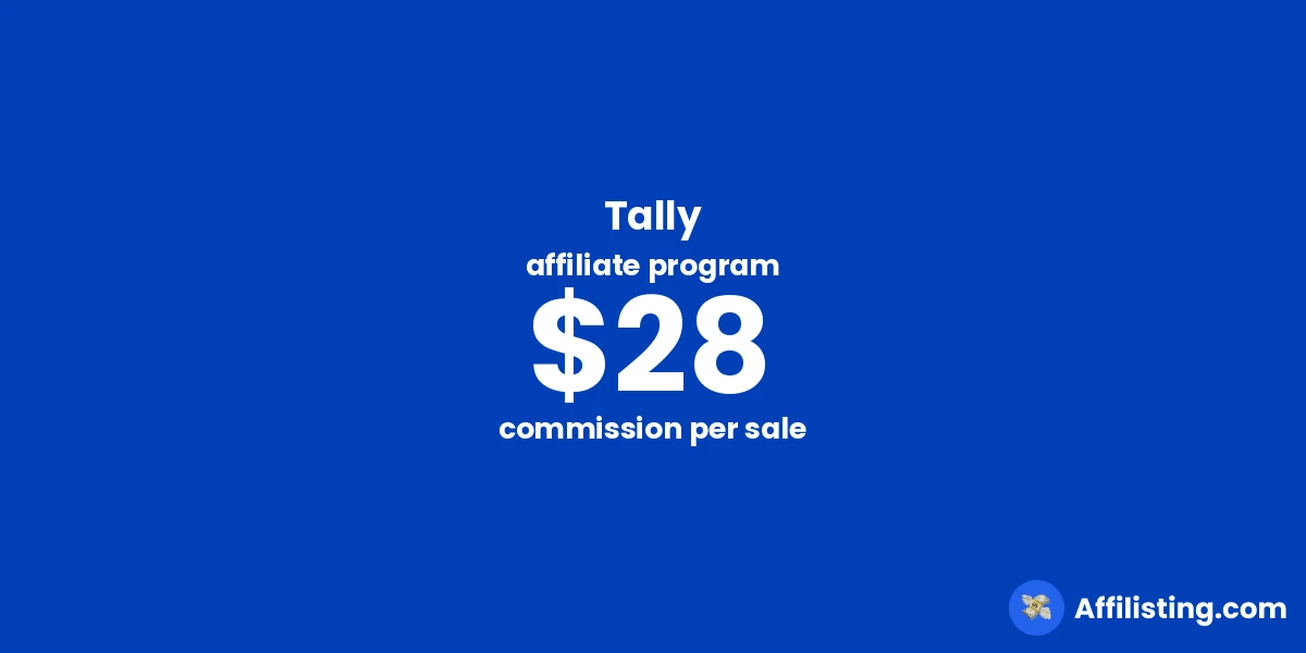 Tally affiliate program