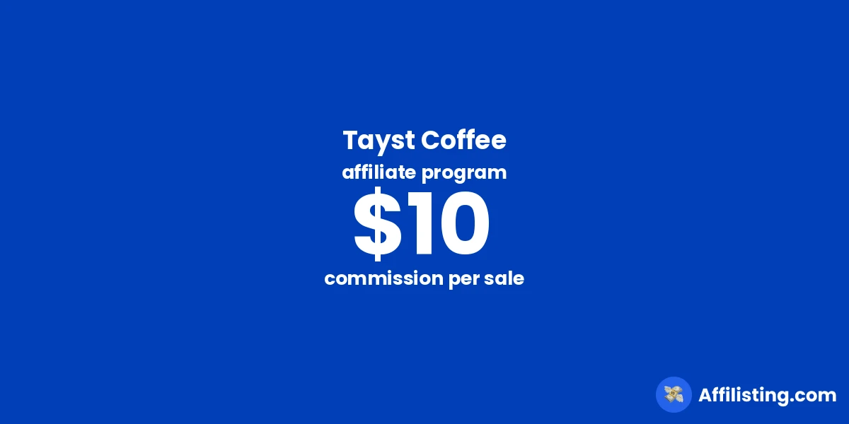 Tayst Coffee affiliate program