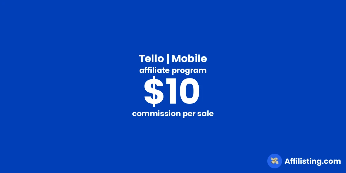 Tello | Mobile affiliate program