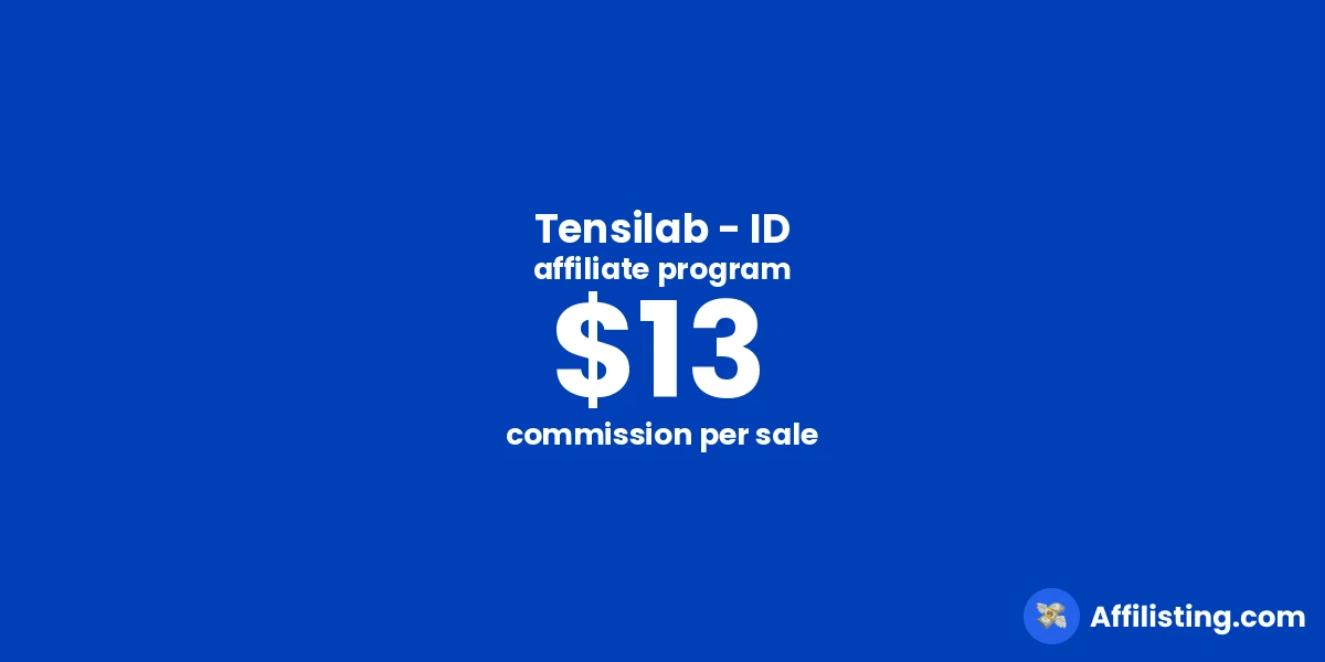 Tensilab - ID affiliate program