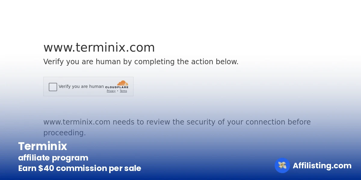 Terminix affiliate program