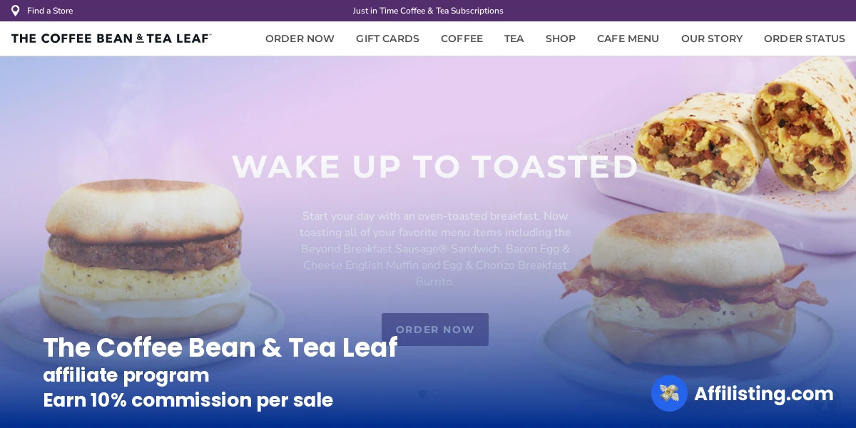 The Coffee Bean & Tea Leaf affiliate program