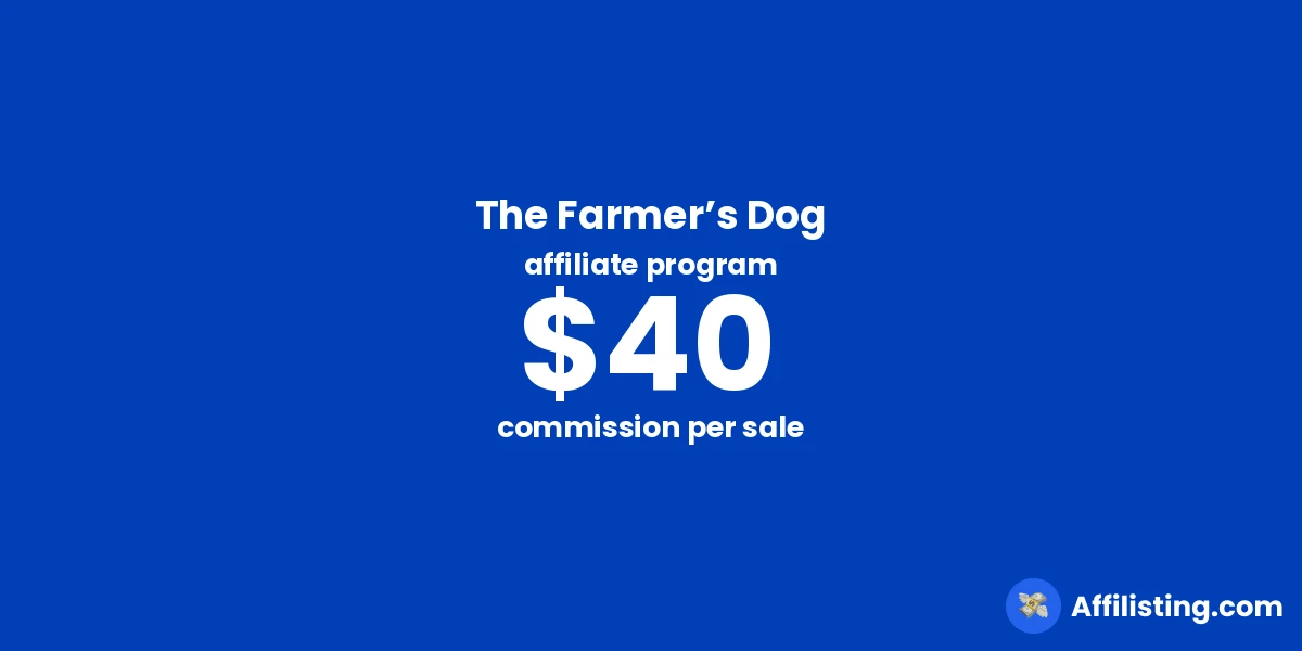 The Farmer’s Dog affiliate program