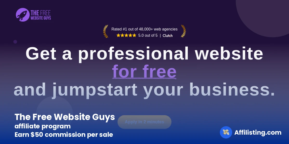 The Free Website Guys affiliate program
