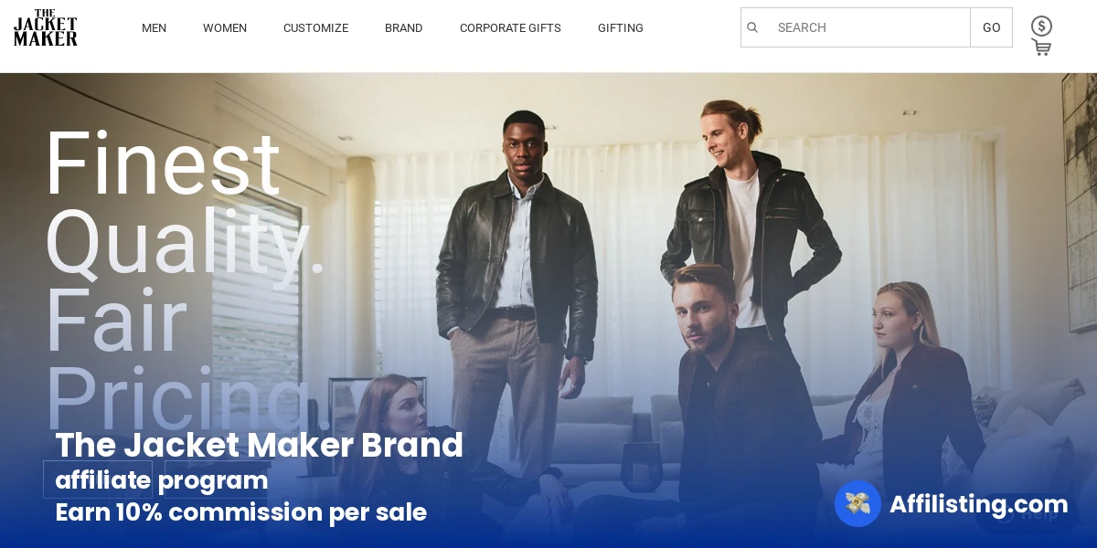 The Jacket Maker Brand affiliate program