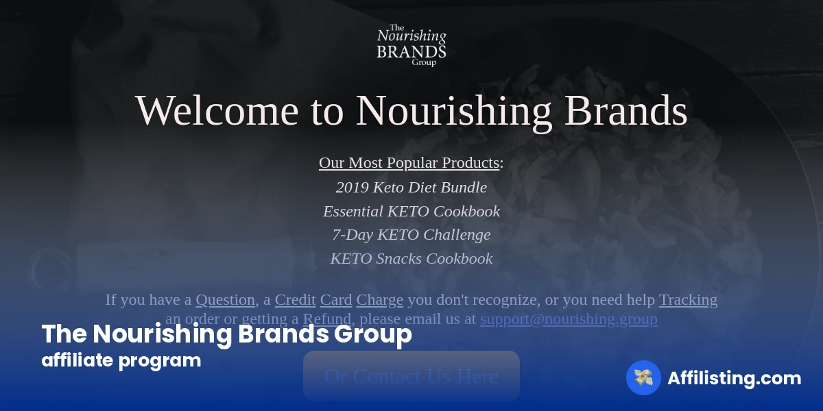 The Nourishing Brands Group affiliate program