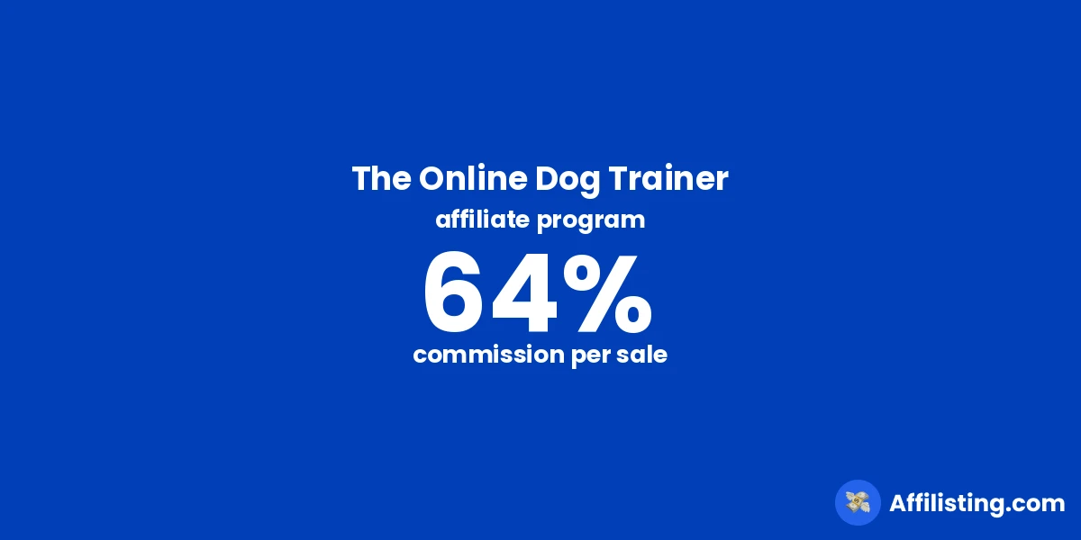The Online Dog Trainer affiliate program