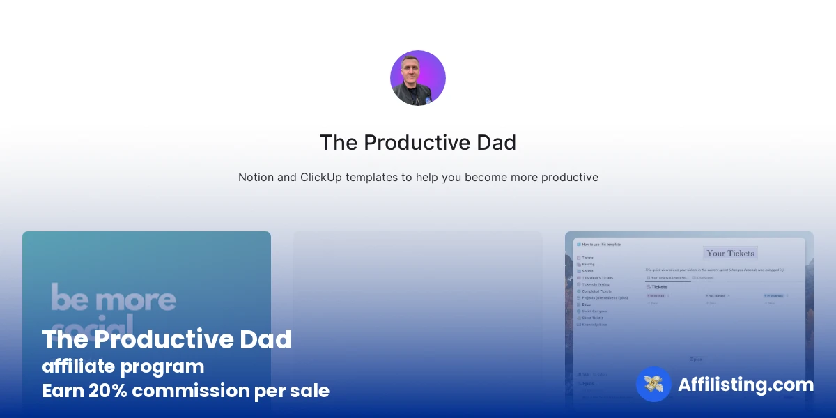 The Productive Dad affiliate program