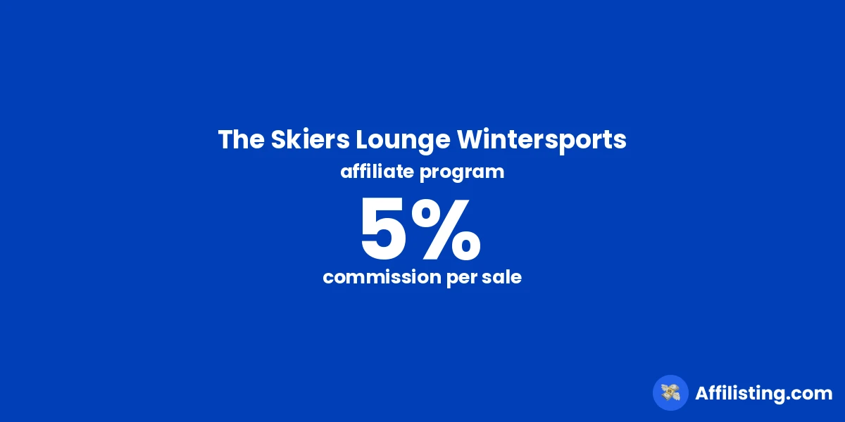 The Skiers Lounge Wintersports affiliate program
