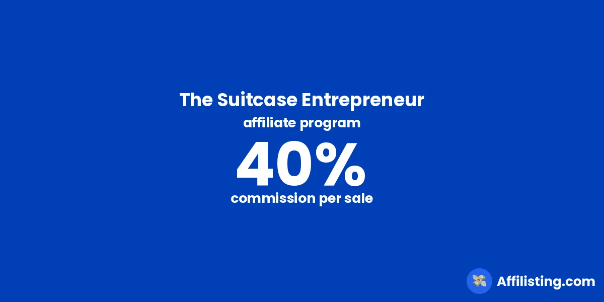 The Suitcase Entrepreneur affiliate program