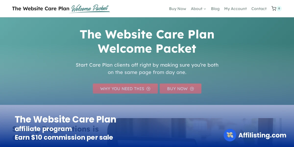 The Website Care Plan affiliate program