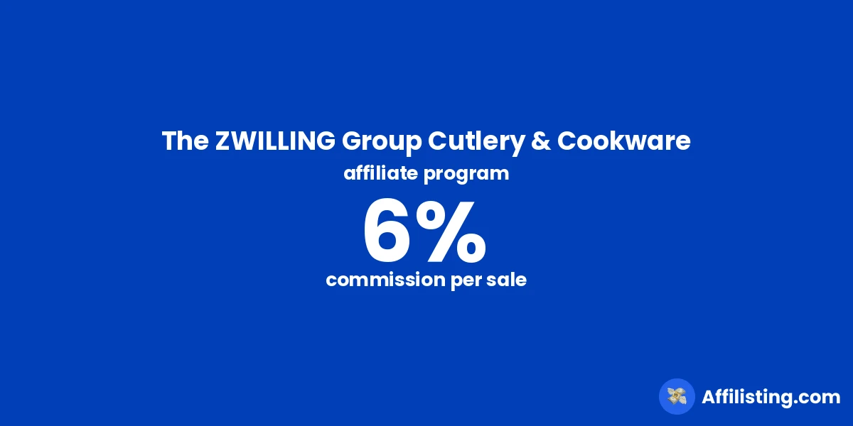 The ZWILLING Group Cutlery & Cookware affiliate program