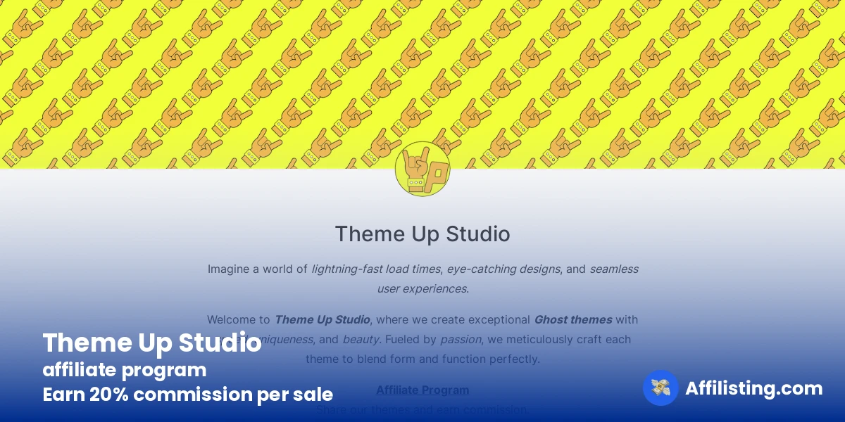 Theme Up Studio affiliate program