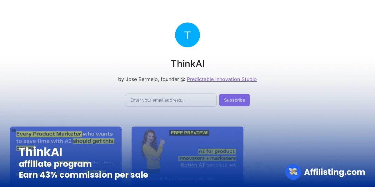 ThinkAI affiliate program