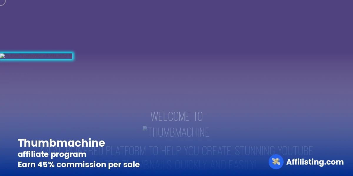 Thumbmachine affiliate program