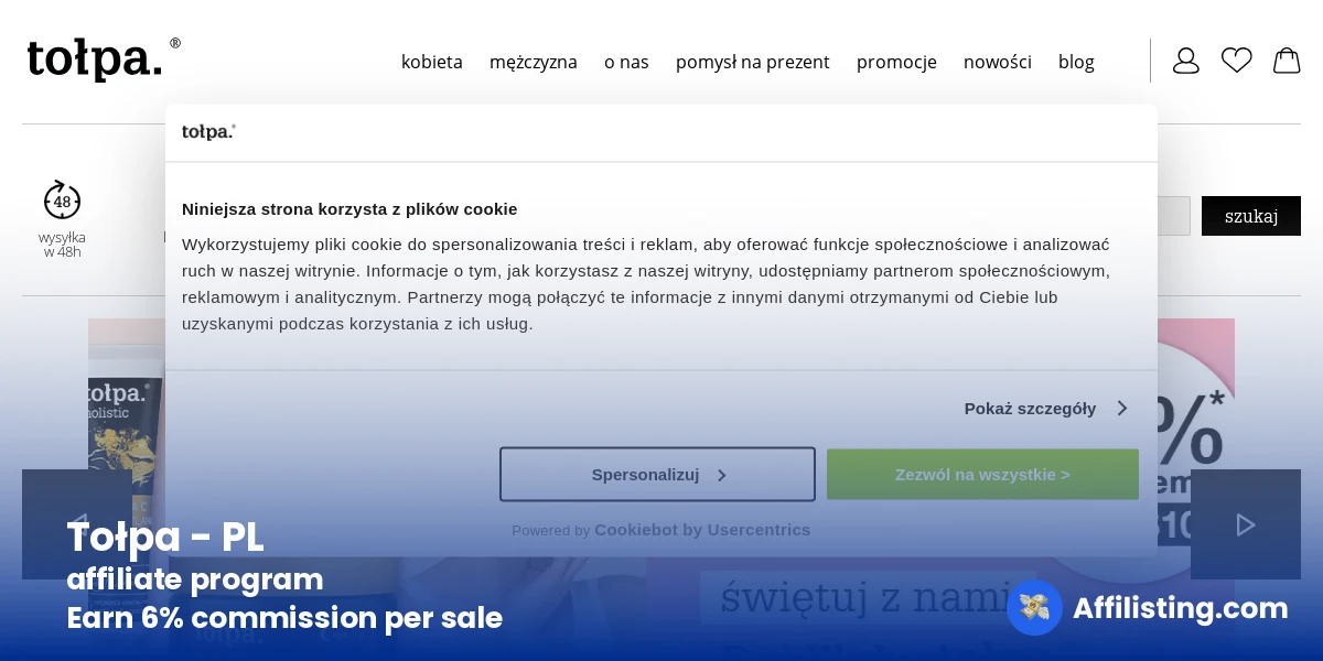 Tołpa - PL affiliate program