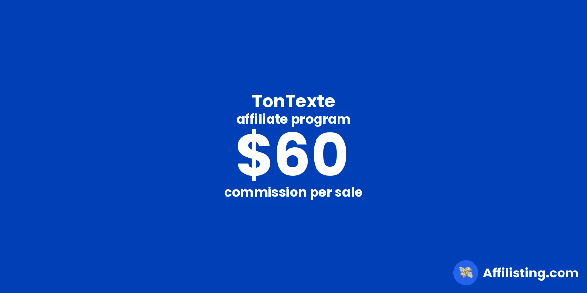TonTexte affiliate program