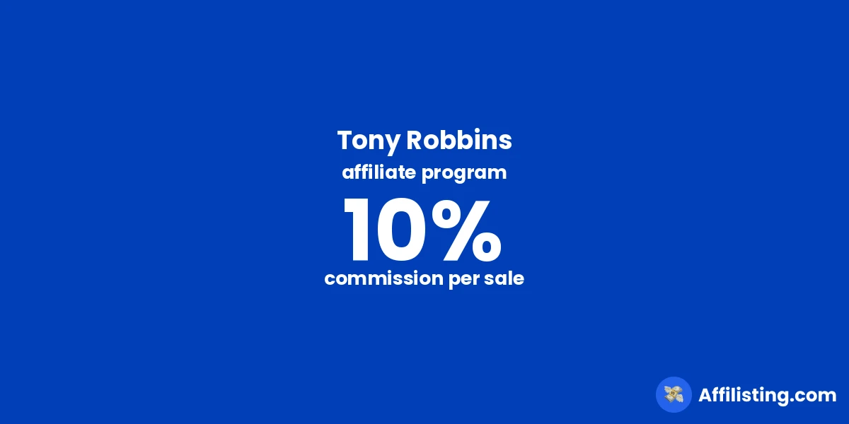 Tony Robbins affiliate program