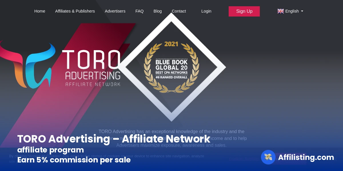 TORO Advertising – Affiliate Network affiliate program