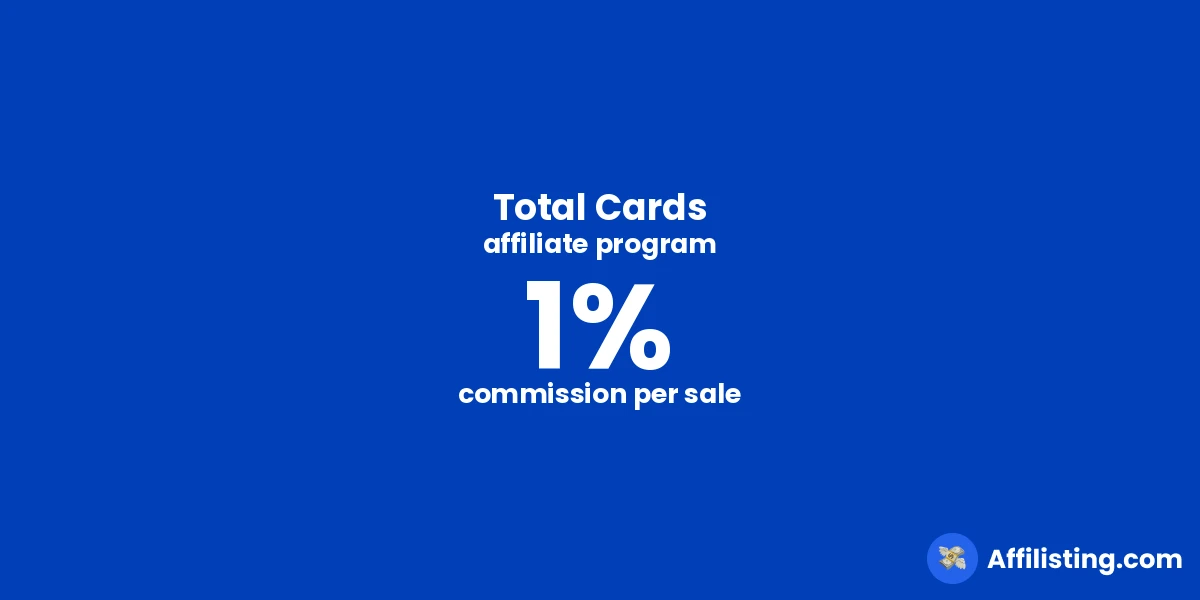 Total Cards affiliate program