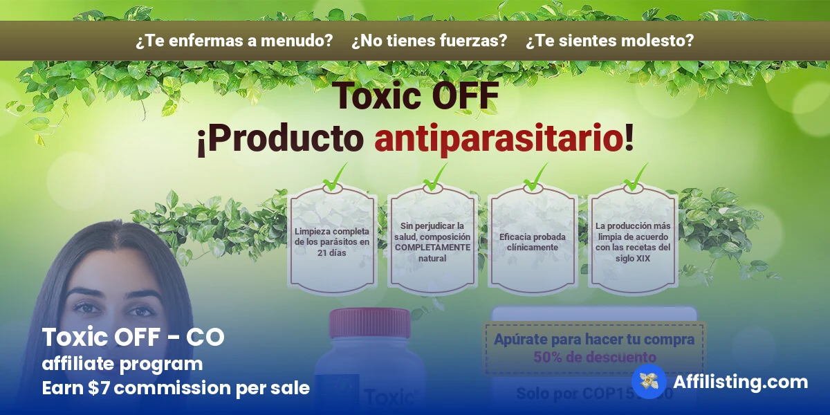 Toxic OFF - CO affiliate program