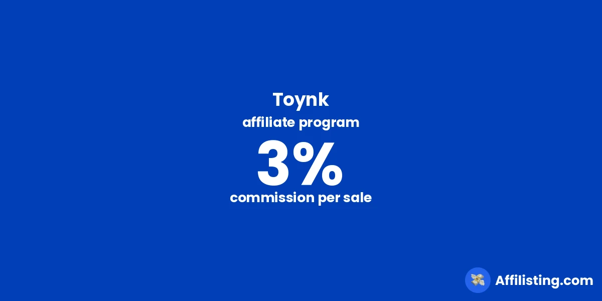 Toynk affiliate program