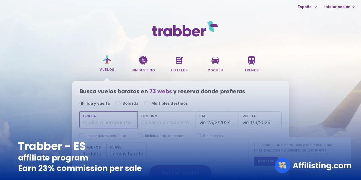 Trabber - ES affiliate program
