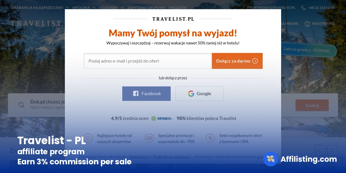 Travelist - PL affiliate program