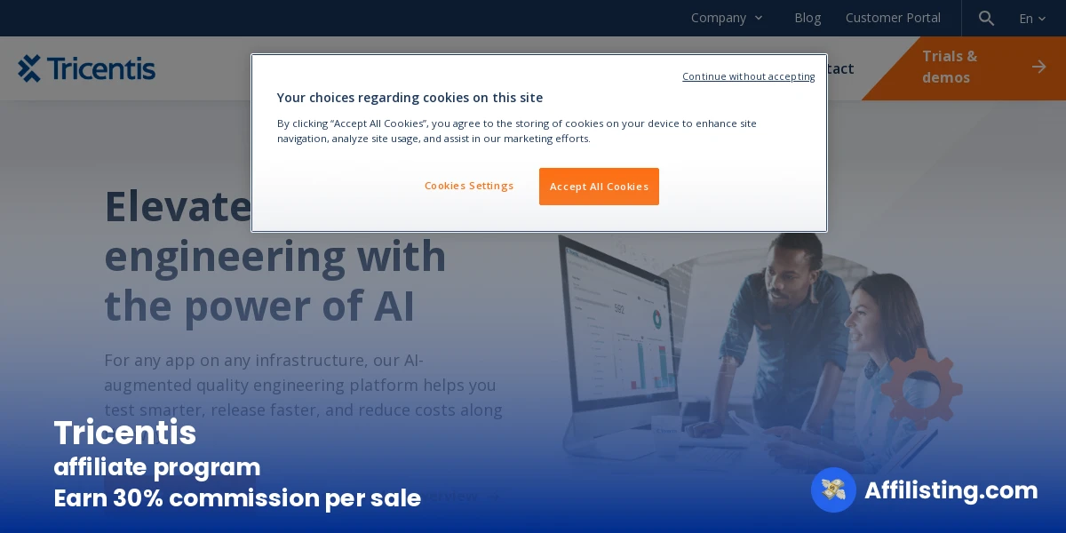 Tricentis affiliate program