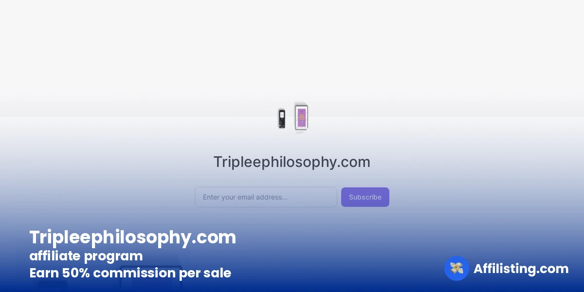 Tripleephilosophy.com affiliate program