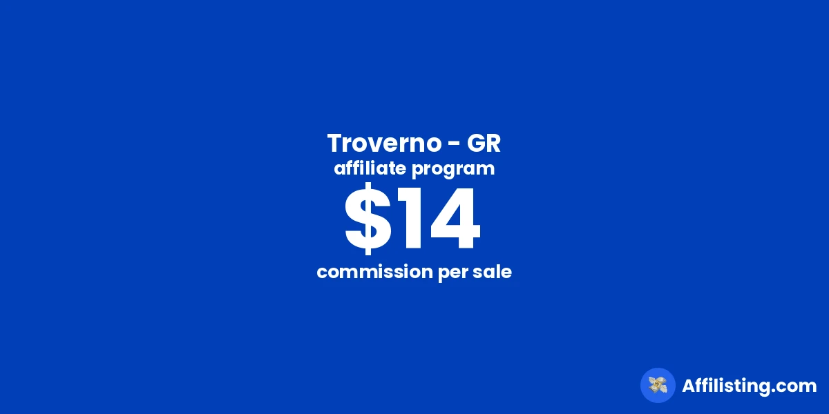 Troverno - GR affiliate program