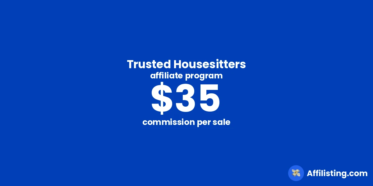 Trusted Housesitters affiliate program