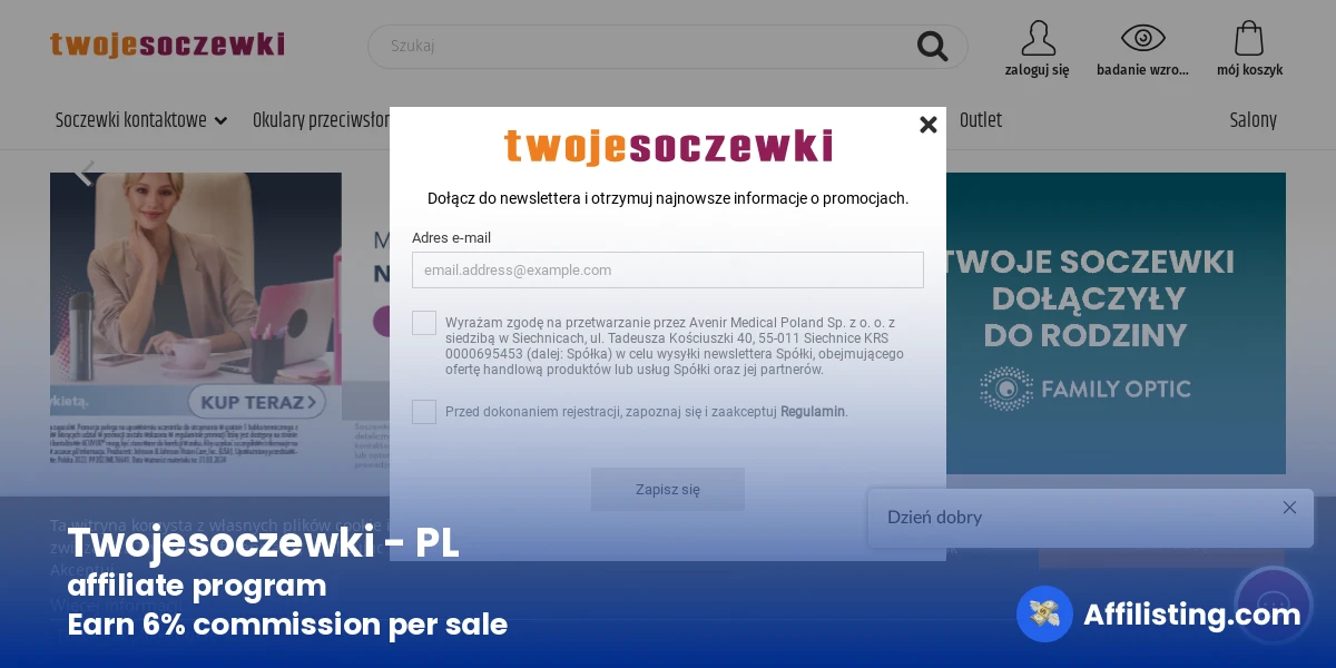 Twojesoczewki - PL affiliate program