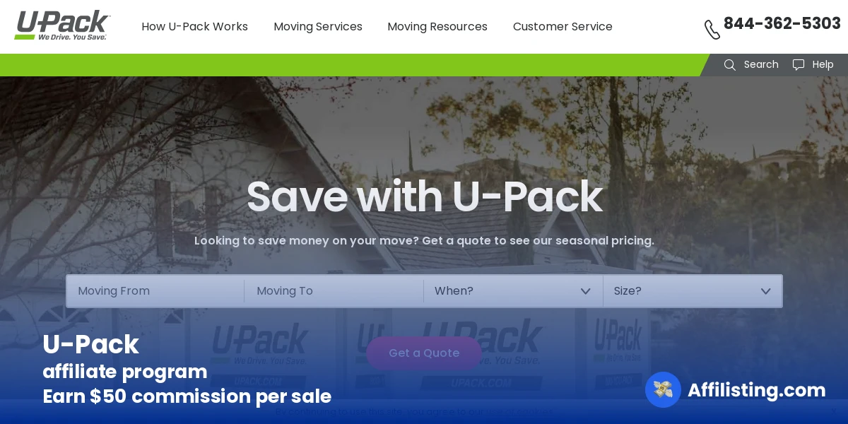 U-Pack affiliate program