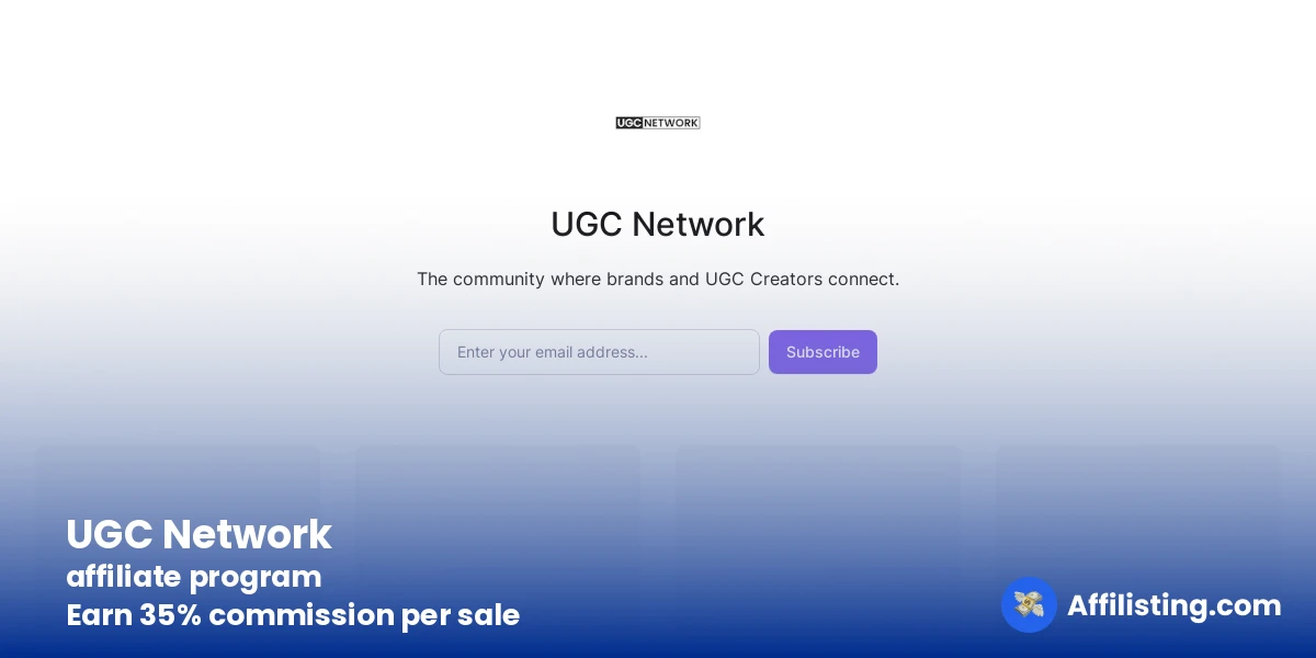 UGC Network affiliate program