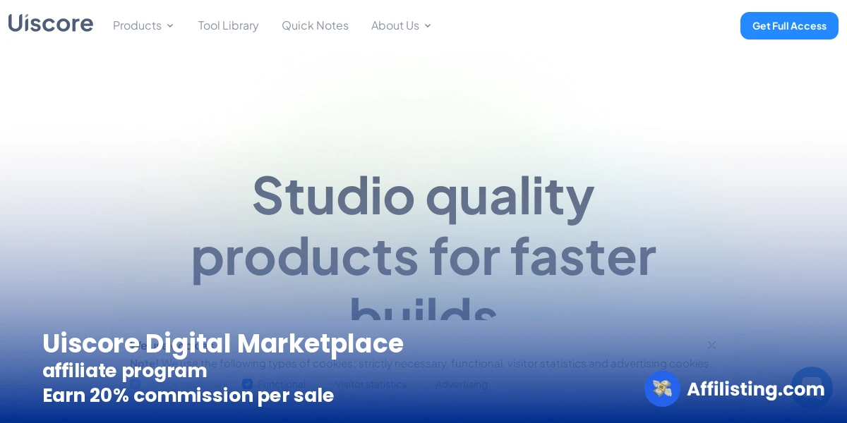Uiscore Digital Marketplace affiliate program